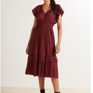 Roan + Ryan Talulah Holiday Dress in Wine